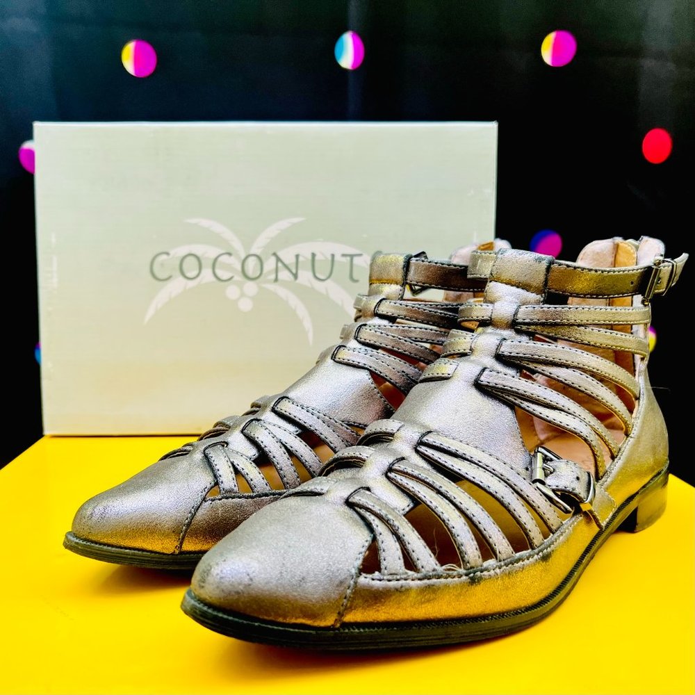 Coconuts by Matisse Future Pewter Pointy Strappy Ankle Bootie